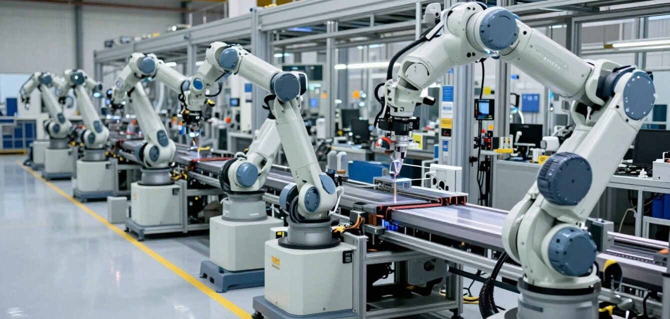 Tate implementa 58 cobots de soldadura Hirebotics