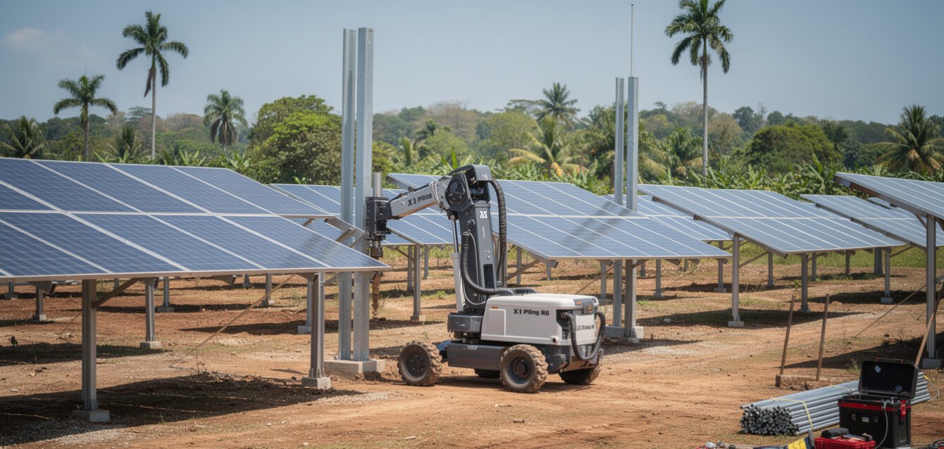 Robots en la construcción solar Robots en la construcción solar
