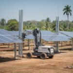 Robots en la construcción solar
